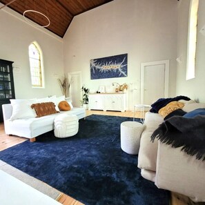 Spacious living areas with 2 comfy sofas