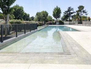 Water, Sky, Property, Tree, Plant, Swimming Pool, Composite Material, Leisure, Rectangle, Real Estate