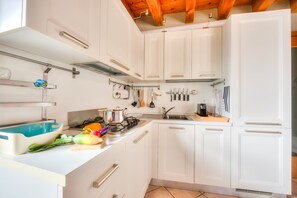 Kitchen and dining area