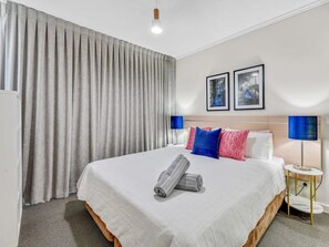 Blockout curtains in bedroom