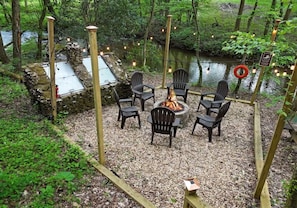 Nature's symphony while relaxing around the fire!