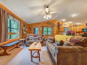 open concept living room