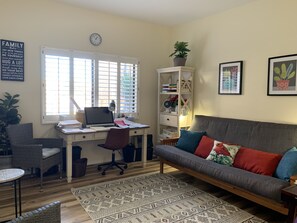 Furniture, Indoors, Living Room, Table, Couch