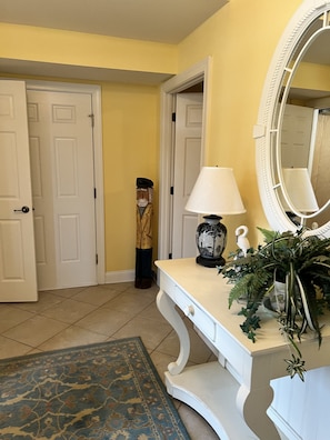 Downstairs Entry for home and garage