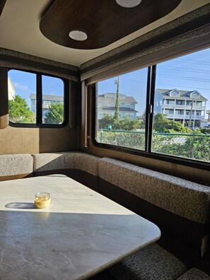 Enjoy the views while eating your favorite meals.