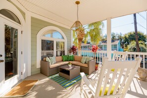 Expansive porches to relax on