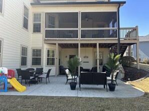 Backyard top and lower deck