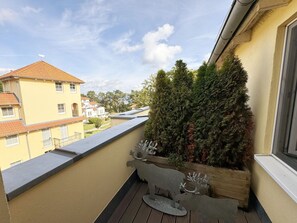 Ausblick vom Schlafzimmer Richtung Ostsee