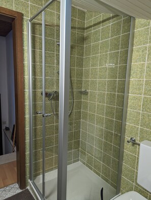 Apartment Dallinger, 35qm, OG, Schlafsofa, 2 Personen-Dusche im Badezimmer