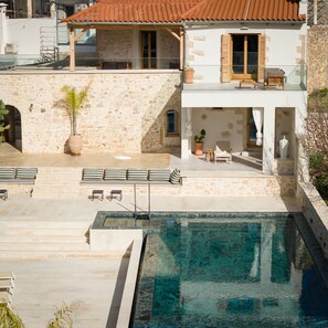 This contemporary hideaway is a modern fusion of concrete and wood.  
