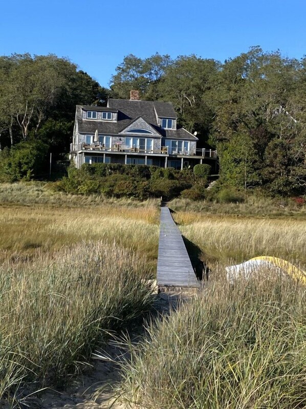 View of house from the beach