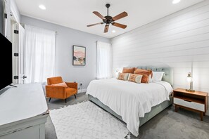 Master bedroom with king bed