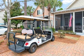 Six seater golf cart