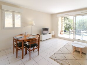 Dining area in the living room
