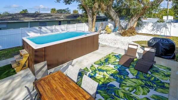 Lounge in the Sun or Enjoy the Swim Spa