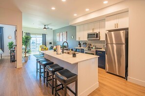 A glimpse of our sleek countertop, where style meets functionality.