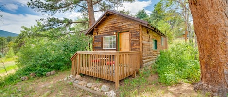 Allenspark Vacation Rental | Studio | 1BA | 500 Sq Ft | Stairs Required