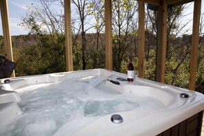 Relax in the hot tub after a long day of hiking!