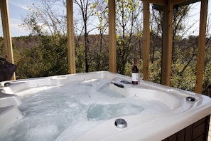 Relax in the hot tub after a long day of hiking!