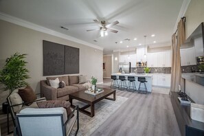 Your first impression when you enter, a transitional space that makes you just want to cozy up in