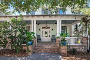 Front view and porch
