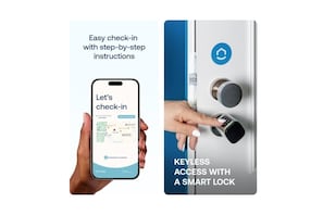 Easy check-in with smart lock