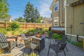 Sit Back and Relax while you enjoy Noble Manor's fire pit