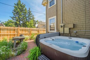 Indulge in relaxation as you dip and soak in our inviting hot tub. A luxurious escape awaits, where the soothing warmth embraces you, creating the perfect retreat to unwind and rejuvenate.