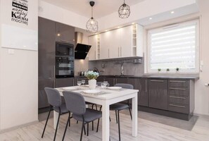 Dining area in the living room
