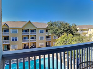 Balcony Overlooking Pool