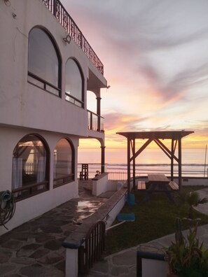 Villa at sunset