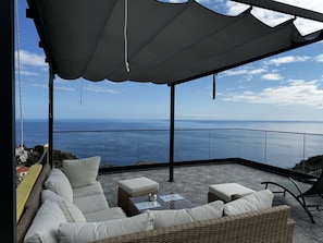 Blick vom Balkon