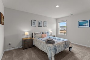 Master bedroom with private bathroom