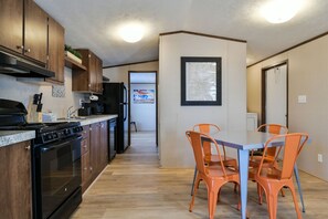 Kitchen and dining area