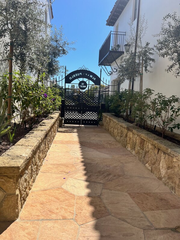 Front entrace with secured entry