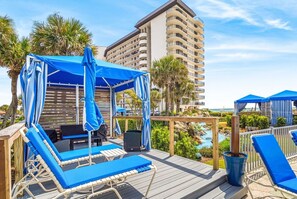 Cabanas for rent at the lagoon pool