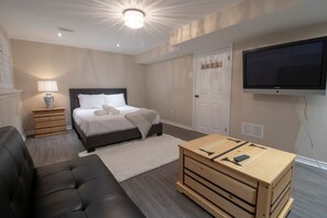 Basement Bedroom with Queen Bed