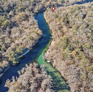You can see the Confluence here. It is also known as the “mouth” of the river.