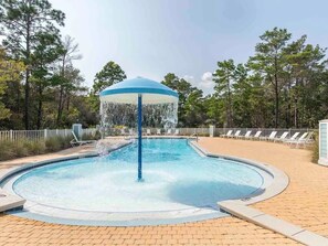 Resort style, neighborhood pool with zero entry wonderful for young kids