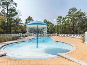 Resort style, neighborhood pool with zero entry wonderful for young kids