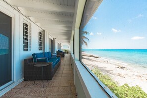 Lounge on the porch while watching the beautiful ocean waves.