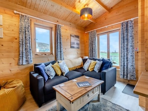 Open plan living space | Seashell Lodge, Opinan, near Gairloch