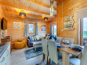 Open plan living space | Seashell Lodge, Opinan, near Gairloch