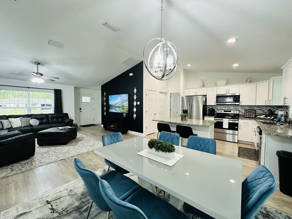 Open Concept Family/Dining/Kitchen