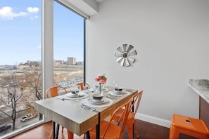 Ample dining space
