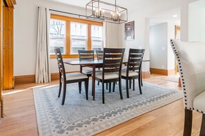 Dining area. Very close to kitchen seating.