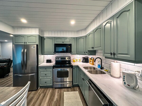 Plenty of cabinet and counter-space