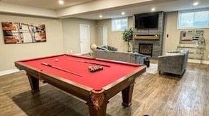 Basement Entertainment Space.