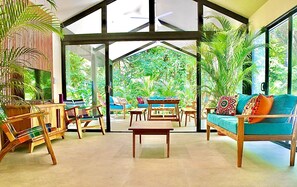 Living room opens up to the terrace