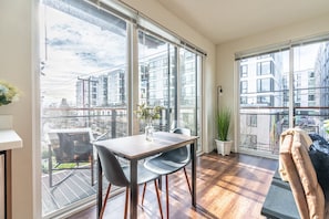 Dining table and patio